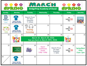 ✨ March 2026  Activity Calendar ✨